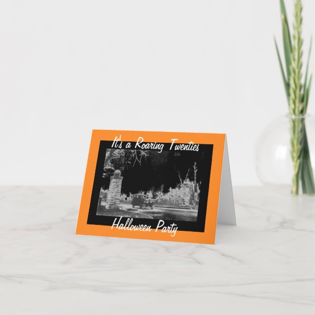 Roaring 20-Halloween-Party Einladung (Vorderseite)