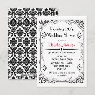 Roaring 20s - 3x5 Polterabend Einladung