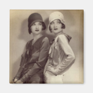 Roaring 20's Besties Flapper Magnet