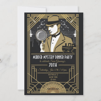 Roaring 20's Murder Mystery Dinner Party Einladung