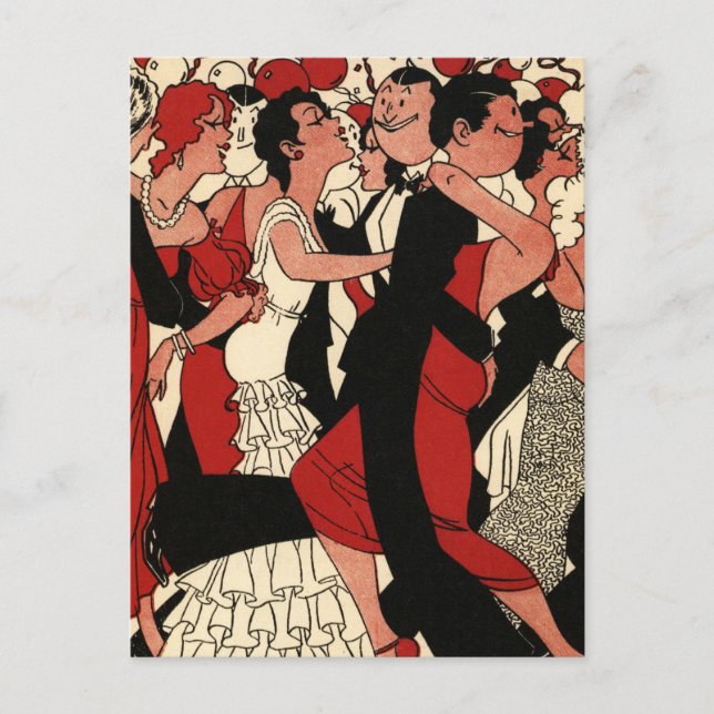 Roaring 20s postkarte (Vorderseite)