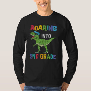 Roaring 2. Klasse Back School T rex Dinosaur Kinde T-Shirt