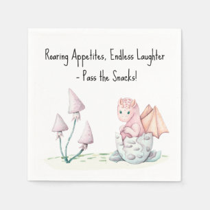 Roaring Appetit, endlos lachende Dragon Baby Serviette