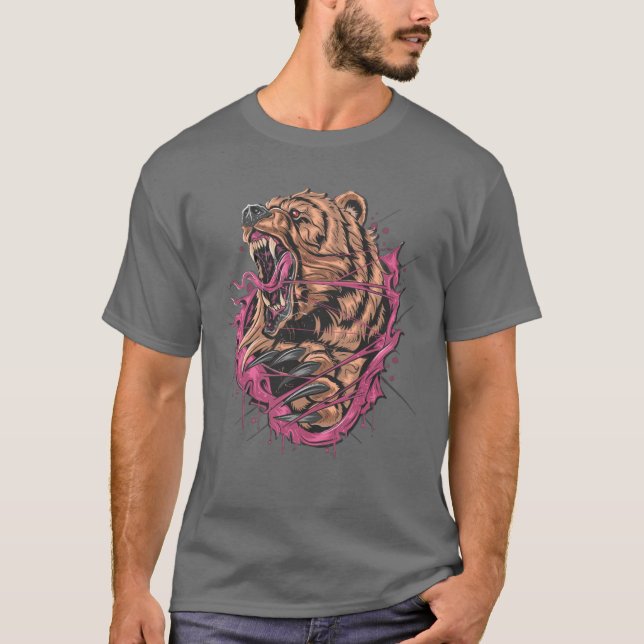 Roaring Bear Graphic T-Shirt (Devant)