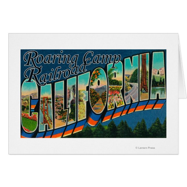 Roaring Camp Railway, CA - Großbuchstaben Szenen (Vorderseite (Horizontal))