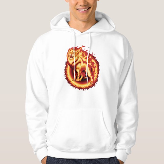 Roaring Fire Lion Hoodie (Vorderseite)