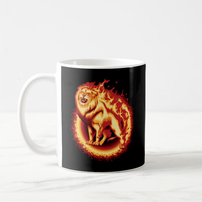 Roaring Fire Lion Kaffeetasse (Links)