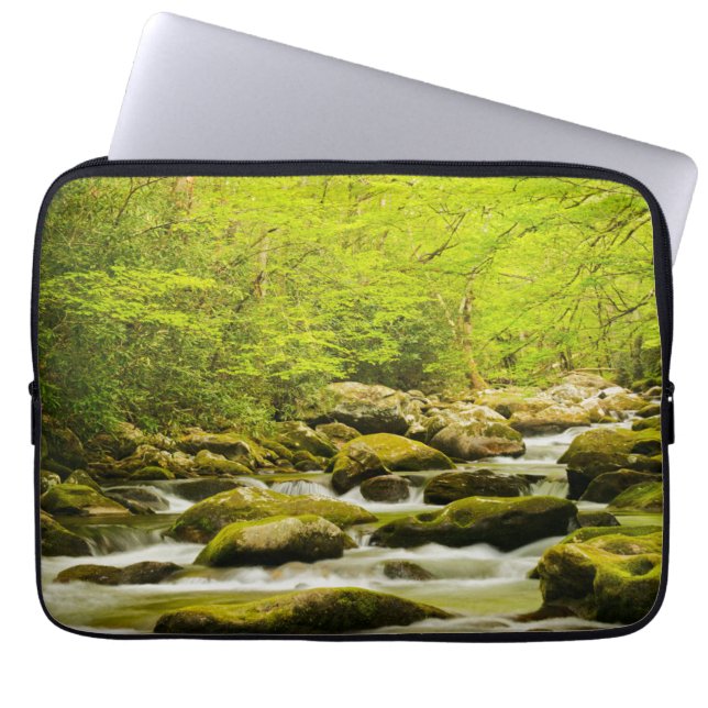 Roaring Fork im Frühjahr Laptopschutzhülle (Vorderseite)