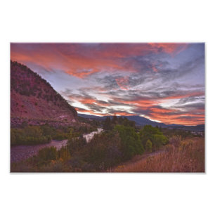 Roaring Fork River Sunrise, Colorado Fotodruck