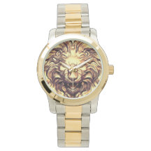 Roaring Gold Lion Head eWatch