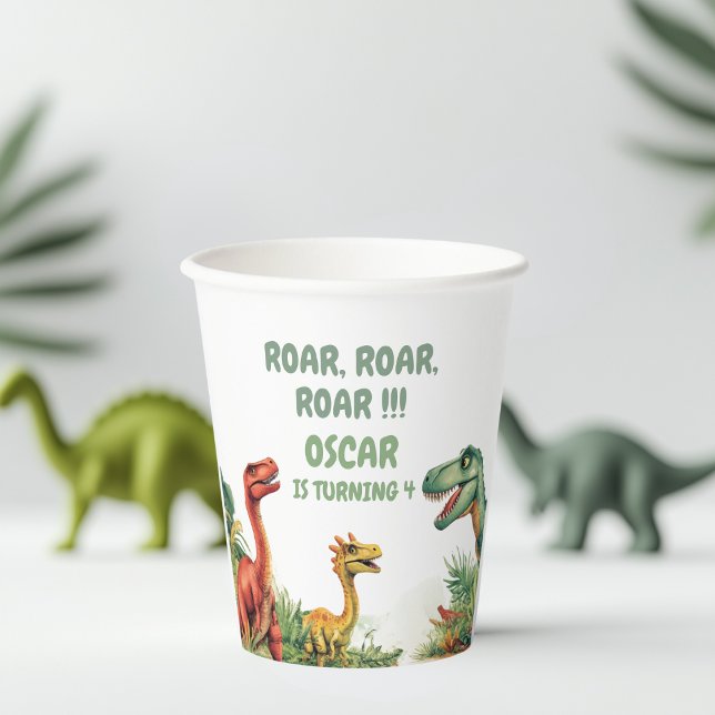 Roaring Good Time Dinosaurier Pappbecher (Von Creator hochgeladen)