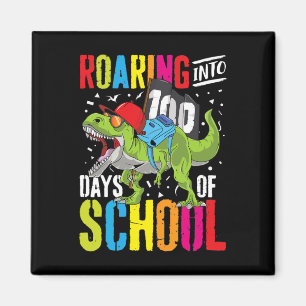 Roaring in 100 Tagen der Schule Spaß T Rex Dinosau Magnet