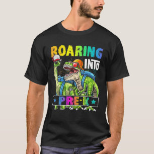 Roaring in Pre-K Dinosaurier zurück in die Schule T-Shirt