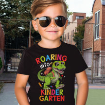 Roaring into Kindergarten Dinosaur – School