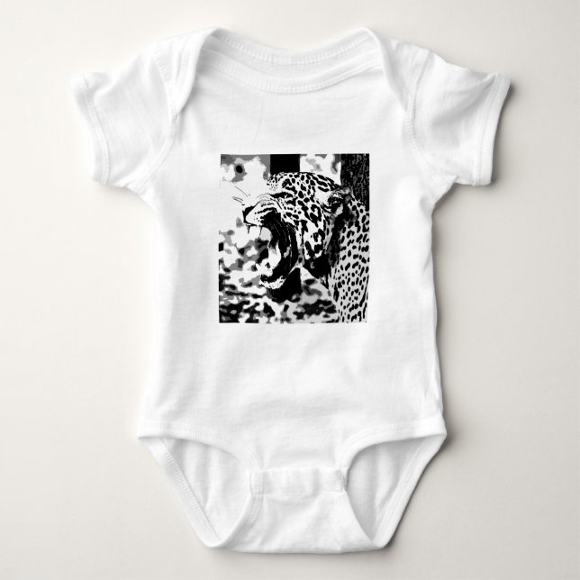 Roaring Jaguar Baby Strampler (Vorderseite)