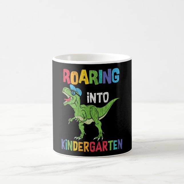 Roaring Kindergarten Back School T rex Dinosaurier Kaffeetasse (Mittel)