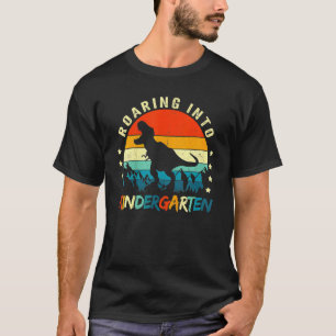 Roaring Kindergarten Dinosaur Zurück zur Schule Ju T-Shirt