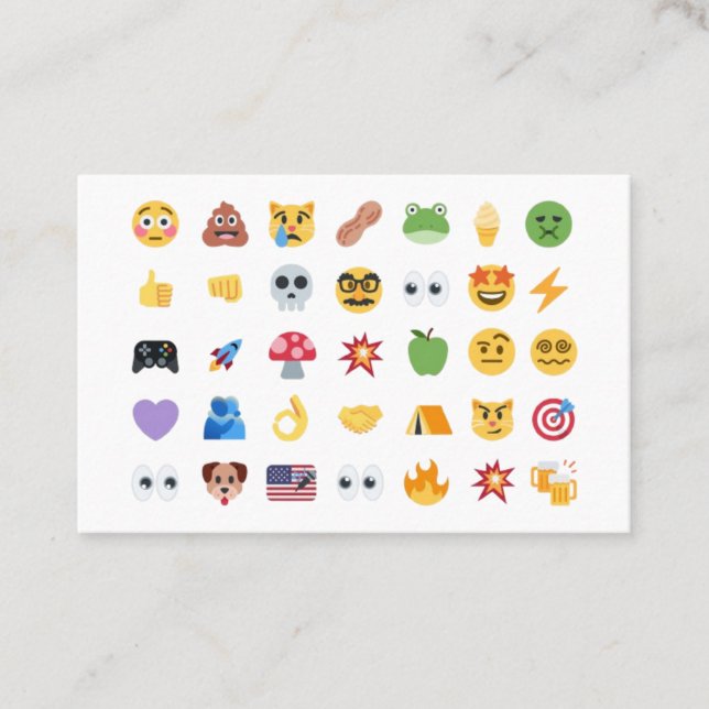 Roaring Kitty 35 Emoji Timeline GME MOASS DFV meme Visitenkarte (Vorderseite)