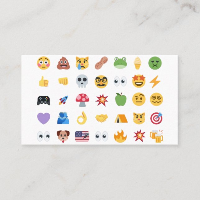 Roaring Kitty 35 Emoji Timeline GME MOASS DFV meme Visitenkarte (Vorderseite)