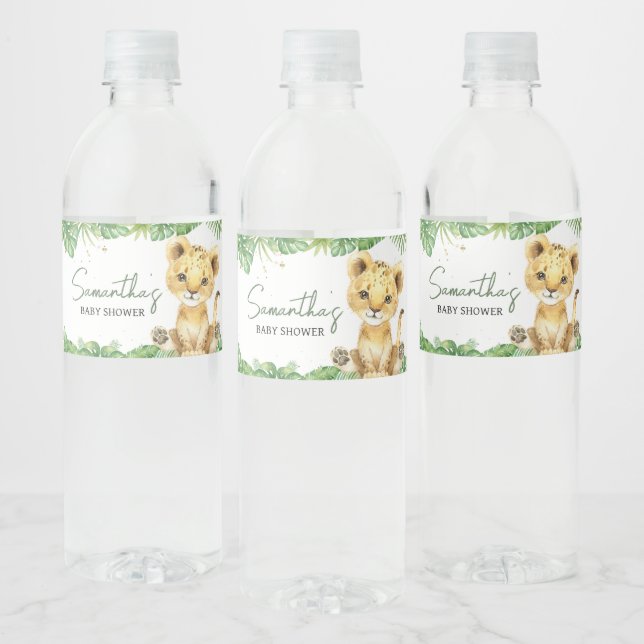 Roaring Lion Baby Dusche (Flaschen)