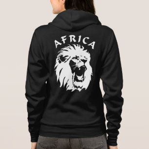 Roaring Lion Face   Afrika Hoodie