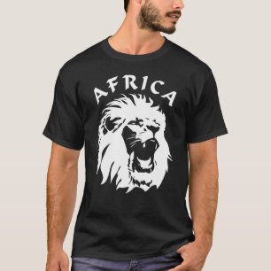 Roaring Lion Face Afrika T-Shirt