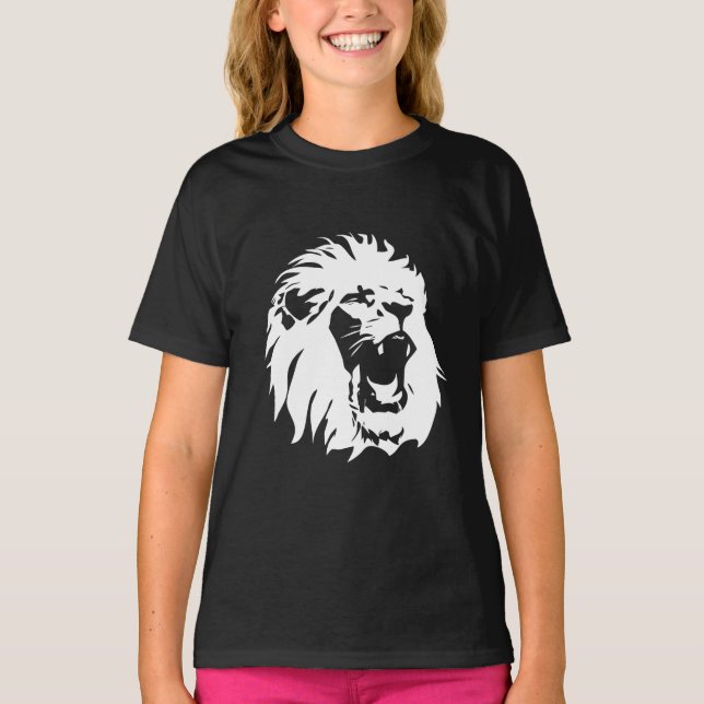 Roaring Lion Face T-Shirt (Vorderseite)