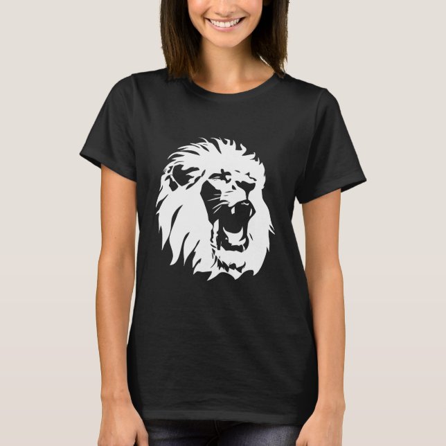 Roaring Lion Face T-Shirt (Vorderseite)