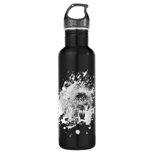 Roaring Lion in weißem Splash Trinkflasche