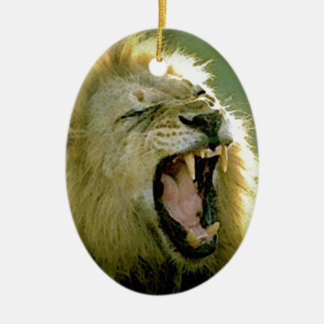 Roaring Lion Keramikornament (Vorne)