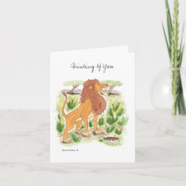 Roaring Lion Note Card Karte