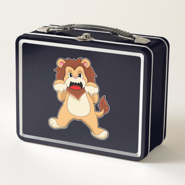 Roaring Lion.PNG Metall Brotdose (Vorderseite)