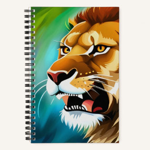 Roaring Lion Side Posed Portrait-57566 Notizbuch
