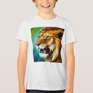 Roaring Lion Side Posed Portrait-57566 Tri-Blend Shirt