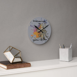 Roaring Lion Sunrise Papercut Wall Clock Runde Wanduhr