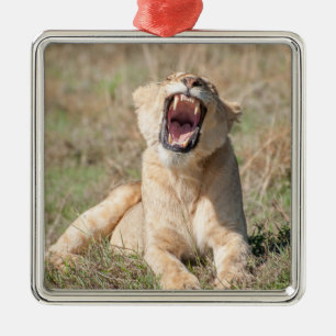 Roaring Liones Ornament Aus Metall