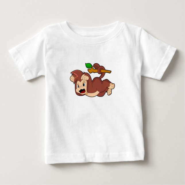 Roaring Monkey Baby T-shirt (Vorderseite)