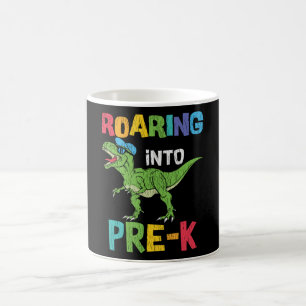 Roaring Pre-K Zurück in die Schule T rex Dinosauri Kaffeetasse