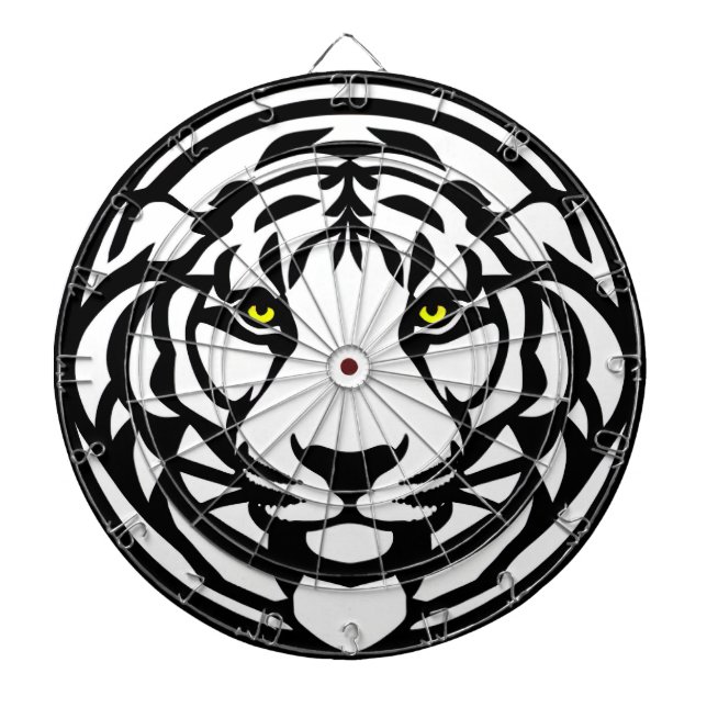 Roaring Precision: The Majestic Tiger Dartscheibe (vorne)