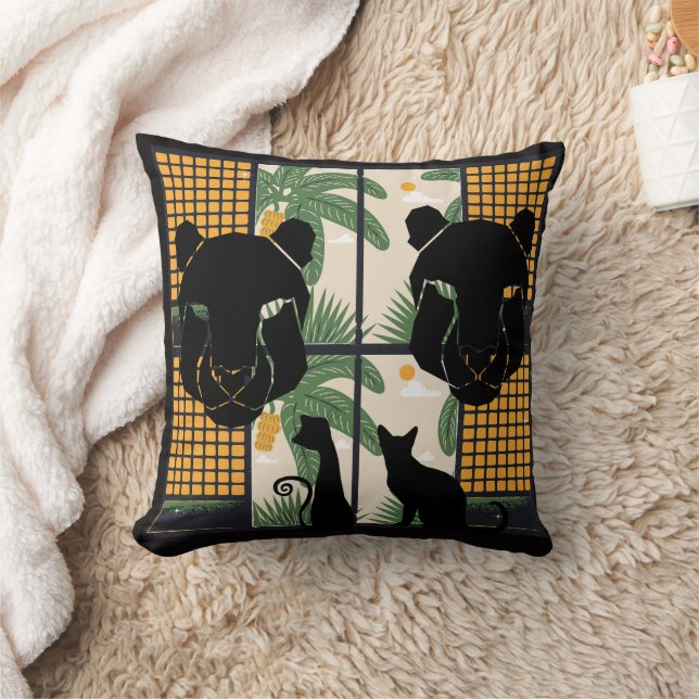 Roaring Pumas Hearts Kissen (Decke)