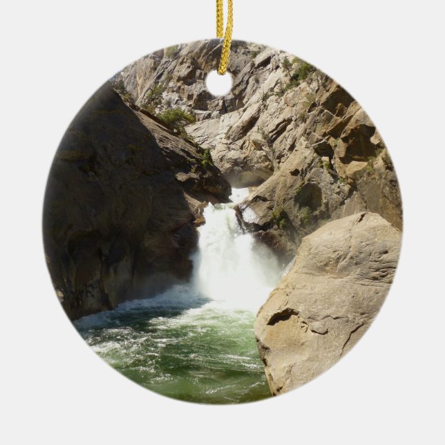 Roaring River Falls at Kings Canyon National Park Keramik Ornament (Vorne)