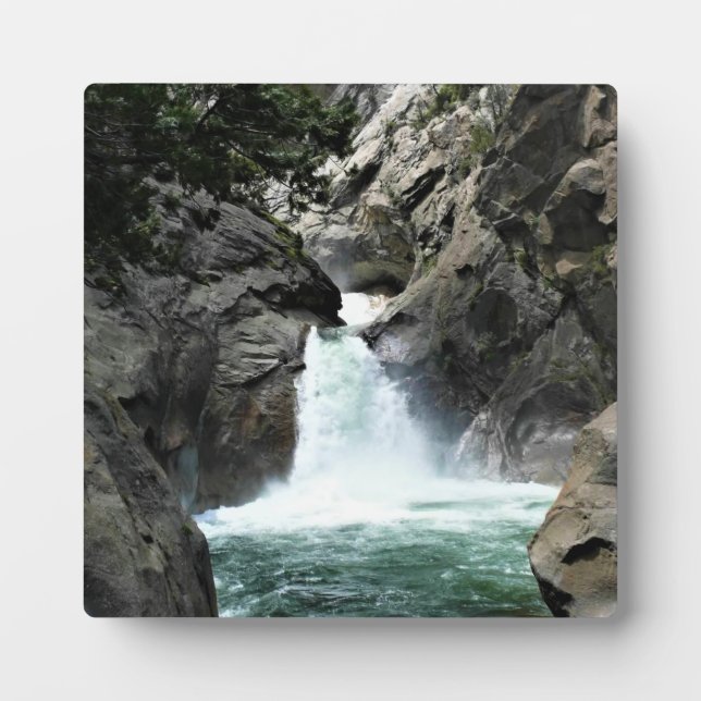 Roaring River Falls, King's Canyon, CA Fotoplatte (Vorderseite)