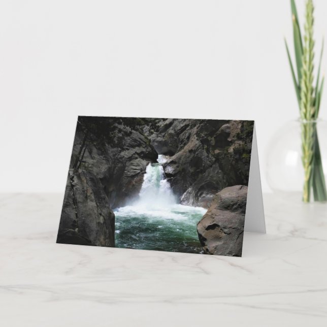 Roaring River Falls, King's Canyon, CA Karte (Vorderseite)