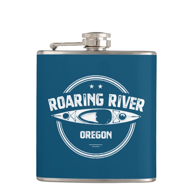 Roaring River Oregon Kayak Flachmann (Vorderseite)