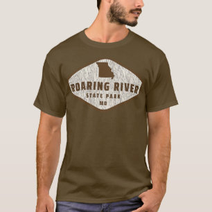Roaring River Staat Park Missouri Tree Log Textur T-Shirt