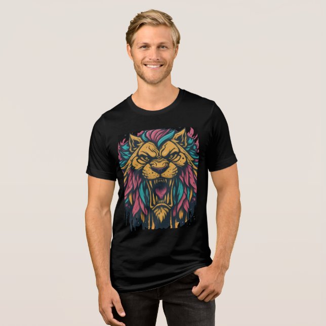 Roaring Spirit Tri-Blend Shirt (Vorderseite voll)