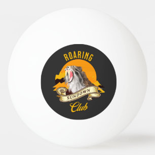 Roaring Sundown Club Saberzahntiger Tischtennisball
