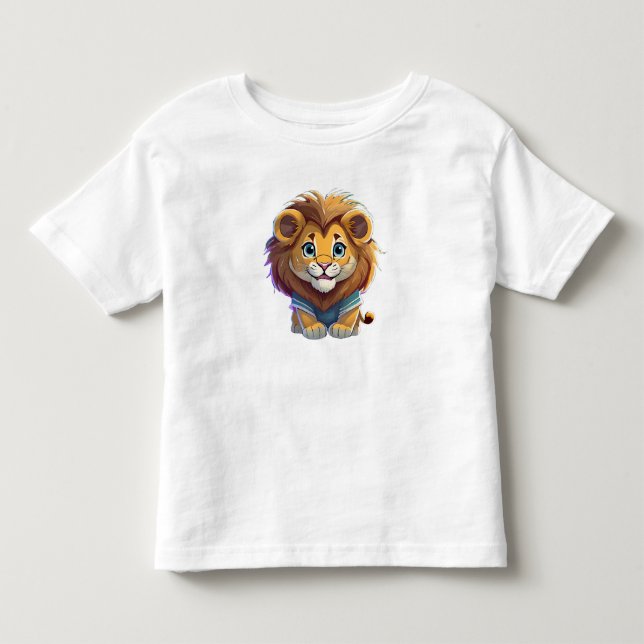 "Roaring Süsse "Adorable Lion Kleinkind T-shirt (Vorderseite)