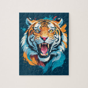 Roaring Tiger Face