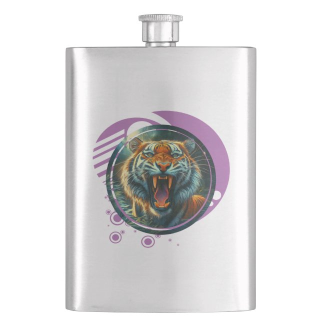 Roaring Tiger Flachmann (Vorderseite)